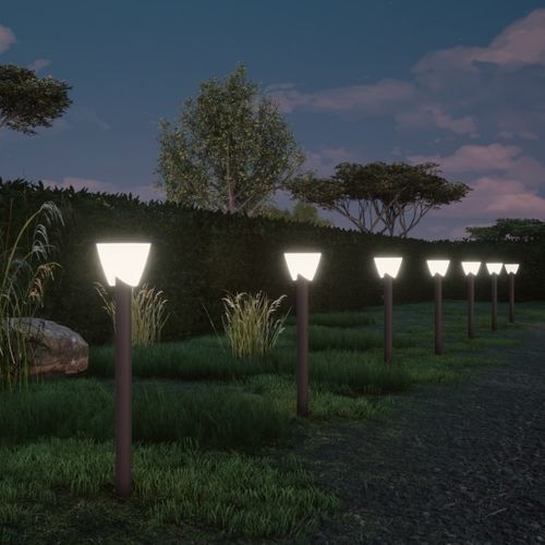 Borne d'éclairage de jardin - BIANCA - Mareco Luce - urbaine / contemporaine / en acier inoxydable