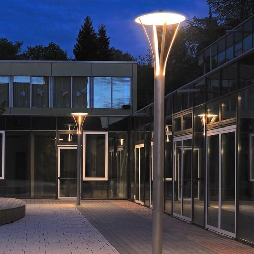 Lampadaire urbain - CIRCOLO TYPE 000/510 - LECCOR Leuchten GmbH - de jardin / contemporain / en acier inoxydable