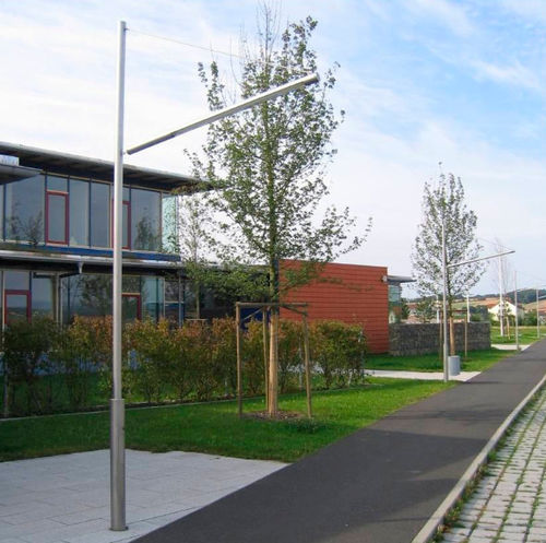 Lampadaire urbain - FIACCOLA TYPE 641 - LECCOR Leuchten GmbH - contemporain / en acier inoxydable / en verre