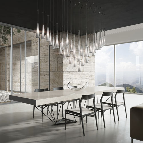 Suspension - GLORY - Preciosa - en nickel / en verre soufflé / en cristal
