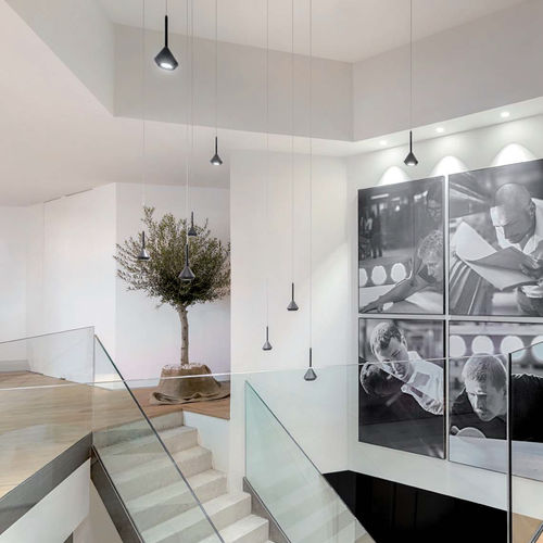 Suspension - SPIN  - Arkos Light - Oscaluz, - en aluminium / en PMMA / contemporaine