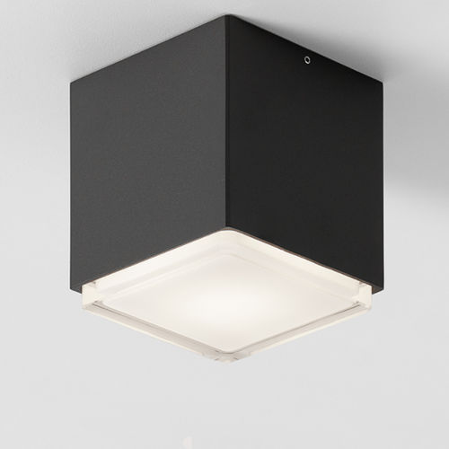 Plafonnier contemporain - KUBO - ONOK LUZ TECNICA - carré / en verre / en métal