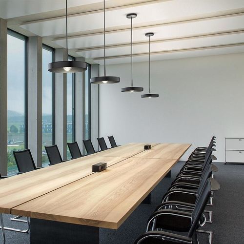 Suspension - KIVO - RIBAG Licht AG - en acier / en chêne / bois