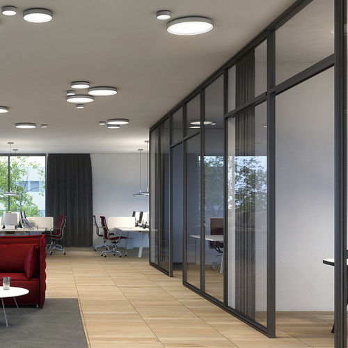 Plafonnier contemporain - ARVA - RIBAG Licht AG - rond / en verre acrylique / à LED