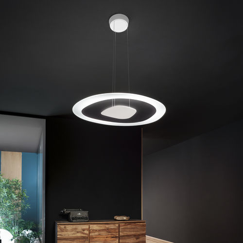 Suspension - ANTIGUA_P - LINEA LIGHT GROUP - en fer / en verre / contemporaine