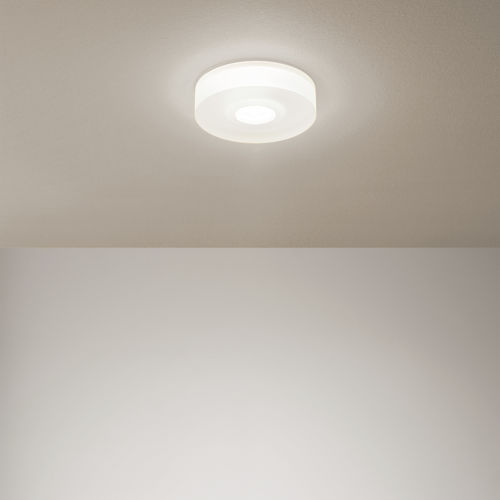 Plafonnier contemporain - ONE TO ONE_S - LINEA LIGHT GROUP - rond / en aluminium / en polyméthacrylate de méthyle