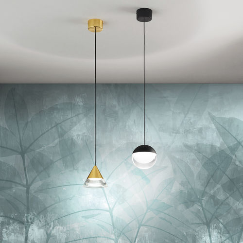 Suspension - ROSSINI_P - LINEA LIGHT GROUP - en aluminium peint / en verre / contemporaine