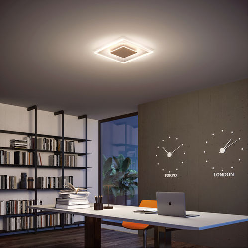 Plafonnier design minimaliste - ARUBA_S - LINEA LIGHT GROUP - carré / en verre / en fer