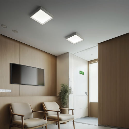 Plafonnier contemporain - Tara UPS - LINEA LIGHT GROUP - carré / en aluminium / en polycarbonate