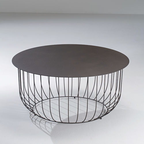 Table basse contemporaine - HEMISPHERE - Siru Lighting - en acier peint / avec piètement en acier peint / avec piètement en fil de métal