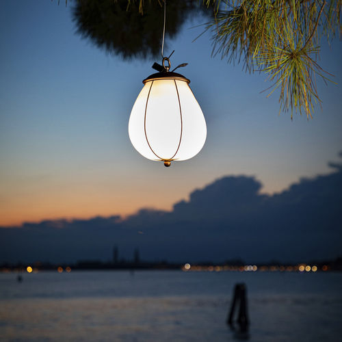 Lampe en verre soufflé - FAVOR - Siru Lighting - suspension / en fil de métal / en acier inoxydable