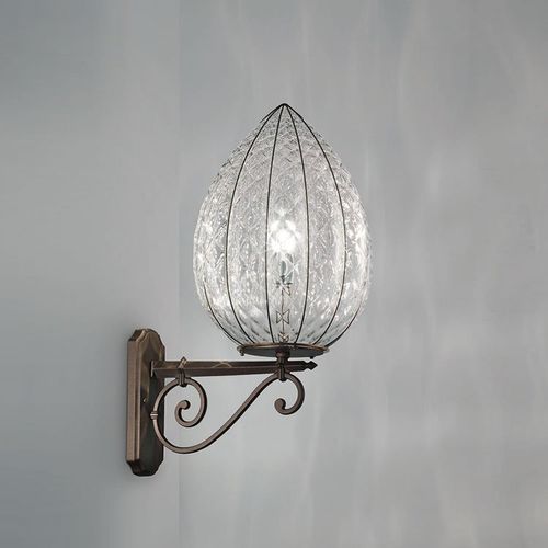 Applique murale classique - POVEGLIA - Siru Lighting - d'extérieur / en verre soufflé / conique