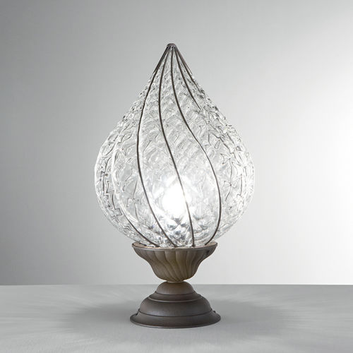 Lampe de table - GOCCIA - Siru Lighting - en métal / en verre soufflé / contemporaine