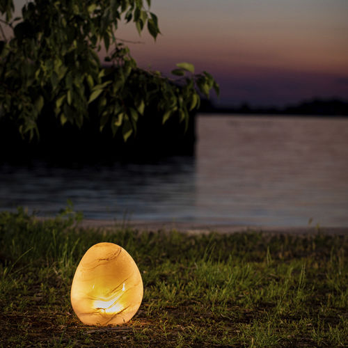 Lampe de sol - PEBBLE - Siru Lighting - en verre soufflé / contemporaine / d'extérieur