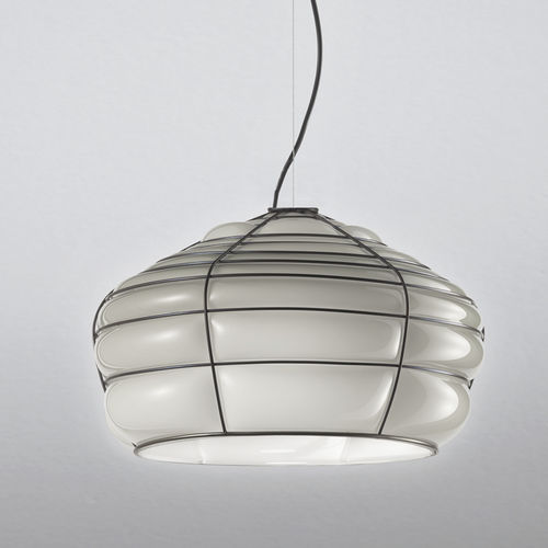 Suspension - CLOCHE - Siru Lighting - en maille métallique / en verre soufflé / classique
