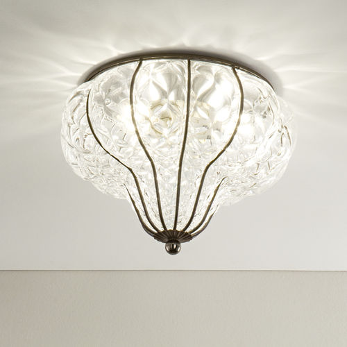Plafonnier contemporain - CARRO - Siru Lighting - rond / sculptural / en verre soufflé