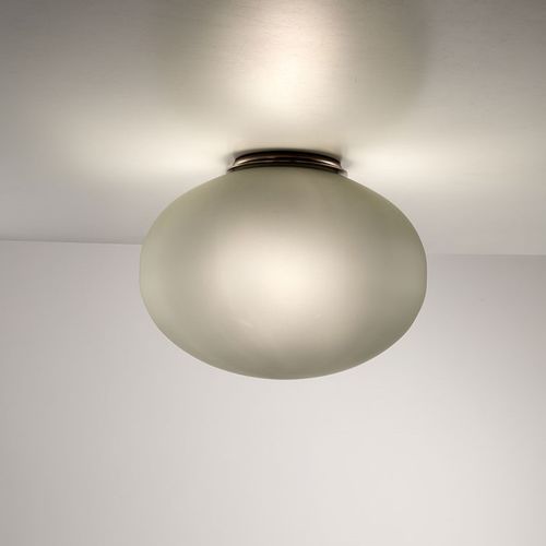 Plafonnier contemporain - BOLLA - Siru Lighting - ovale / en verre soufflé / en verre fumé