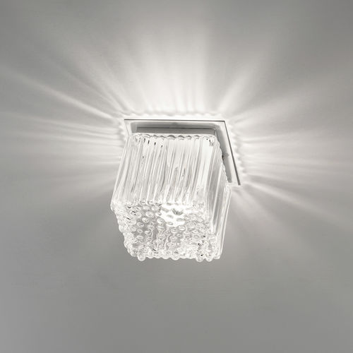 Plafonnier contemporain - CUBETTO - Siru Lighting - cube / en verre soufflé / à LED