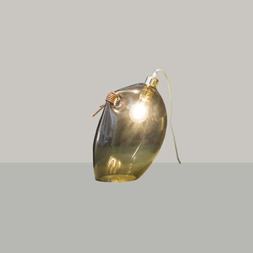 Lampe de table - LAGOON - Siru Lighting - en verre soufflé / en verre de Murano / en verre fumé