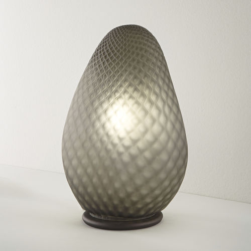 Lampe de table - PEBBLE - Siru Lighting - en cristal / en verre fumé / contemporaine