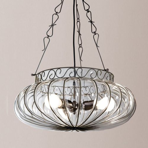 Suspension - HAREM - Siru Lighting - en fil de métal / en verre soufflé / classique