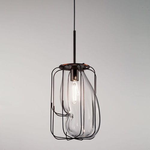 Suspension - PAUSE - Siru Lighting - en maille métallique / en verre soufflé / contemporaine