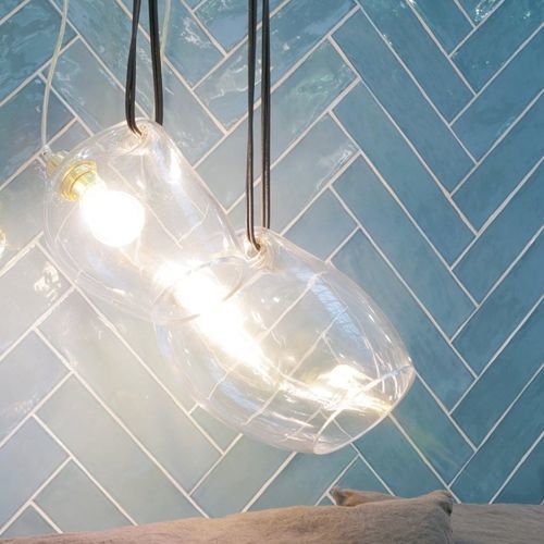 Suspension - LAGOON - Siru Lighting - en verre soufflé / en verre de Murano / en verre fumé