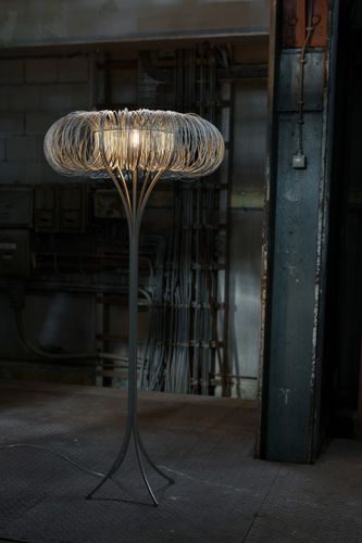Lampe sur pied - ROUNDABOUT - Quasar Holland - en nickel / contemporaine / d'intérieur