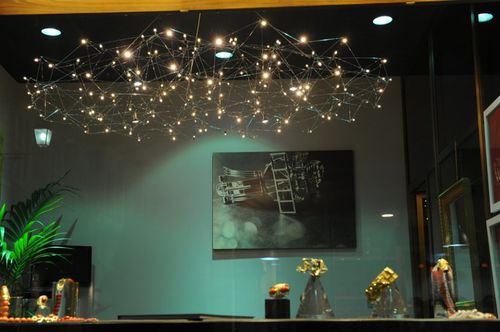 Lustre design original - UNIVERSE - Quasar Holland - en nickel / à LED