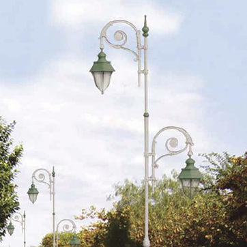 Lampadaire urbain - BLANCA - Moonlight - classique / en aluminium / en acier galvanisé