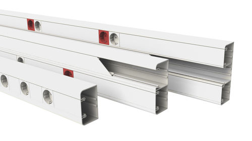 Goulotte de câblage en PVC - CDM - BASOR Electric, - murale / professionnelle / d'angle
