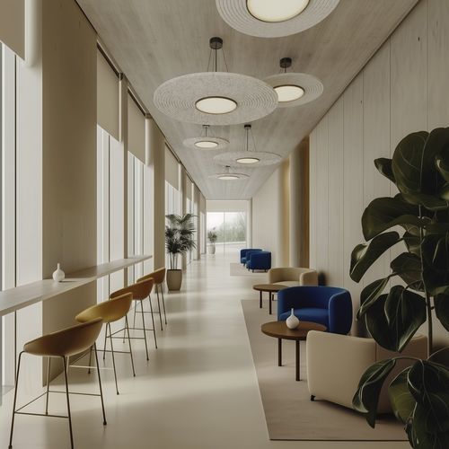 Luminaire suspendu - ATMOSS - PROLICHT - à LED / rond / professionnel