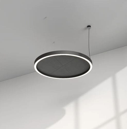 Plafonnier contemporain - GLORIOUS FORTIES - PROLICHT - rond / en tissu acoustique / à LED