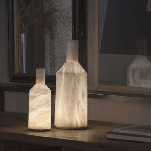 Lampe de table - ALABAST - Carpyen, - en albâtre / contemporaine / sans fil