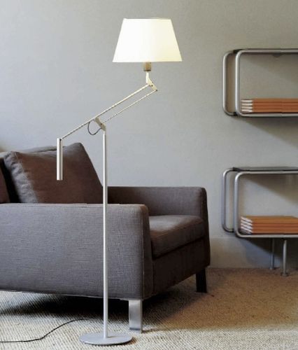 Lampe sur pied - GALILEA - Carpyen, - en métal / en coton / contemporaine