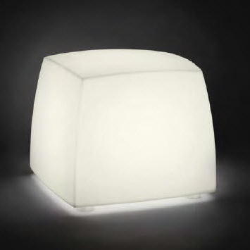 Pouf contemporain - LITE CUBE - Carpyen, - en polyéthylène / lumineux / d'extérieur