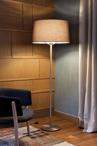 Lampe sur pied - JERRY - Carpyen, - en métal / en coton / contemporaine