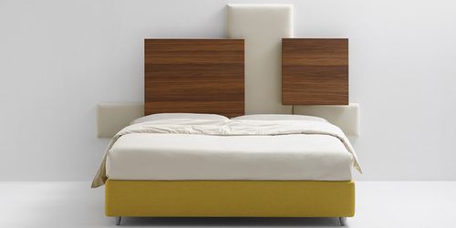 Tête de lit pour lit double - ARABESQUE - FRAU FLEX - contemporaine / en cuir / en tissu