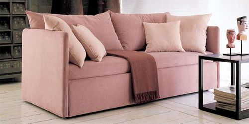 Canapé lit - BEACH  - FRAU FLEX - contemporain / en tissu / rose