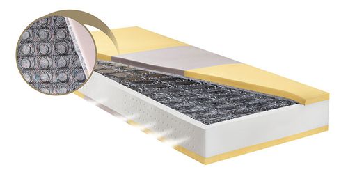 Matelas double - LUXURY STRONG  - FRAU FLEX - à ressorts / 120x190 cm / 140x190 cm