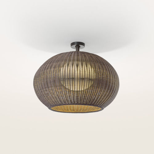 Plafonnier contemporain - GAROTA PF/02  - BOVER Barcelona - rond / en polyéthylène / en rotin synthétique