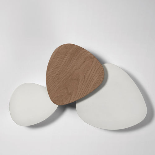 Applique murale contemporaine - TRIA SET 3 - BOVER Barcelona - d'intérieur / en aluminium / en chêne