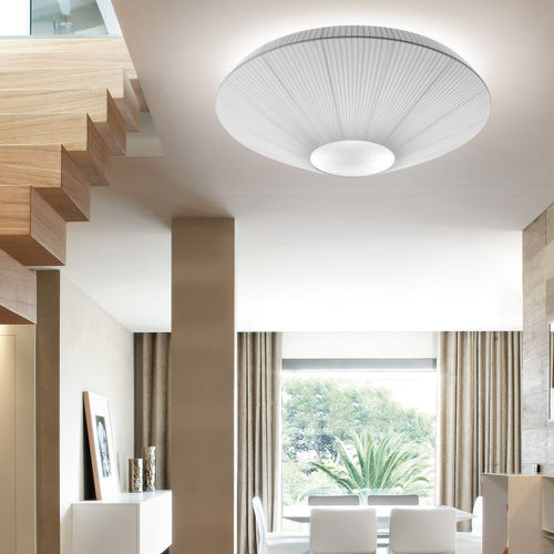 Plafonnier contemporain - SIAM 120 - BOVER Barcelona - rond / en acier inoxydable / en méthacrylate