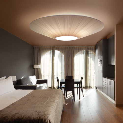 Plafonnier contemporain - SIAM 200 - BOVER Barcelona - rond / en acier inoxydable / en méthacrylate