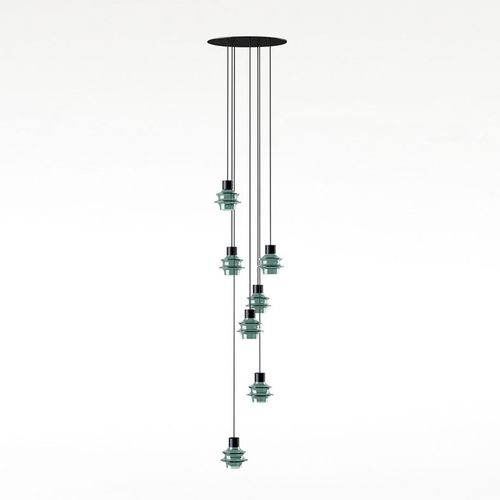 Suspension - DROP S/07L - BOVER Barcelona - en aluminium / en verre borosilicaté / contemporaine