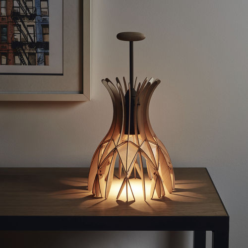 Lampe de table - DOMITA M/36 - BOVER Barcelona - en aluminium / en bois / design original