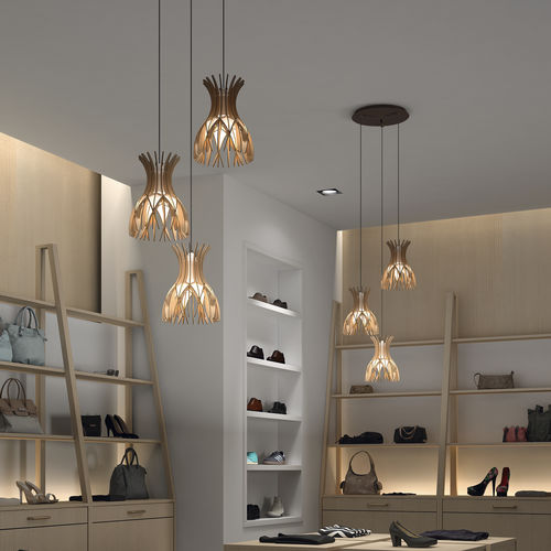 Suspension - DOMITA S/20/3L - BOVER Barcelona - en aluminium / en bois / contemporaine