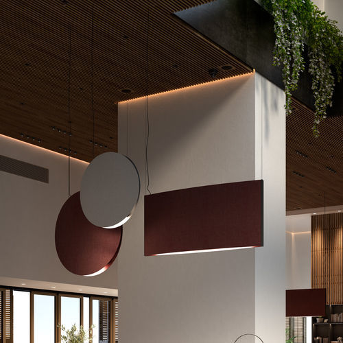 Suspension - NOREN S/151.2 - BOVER Barcelona - en aluminium / en tissu / en MDF