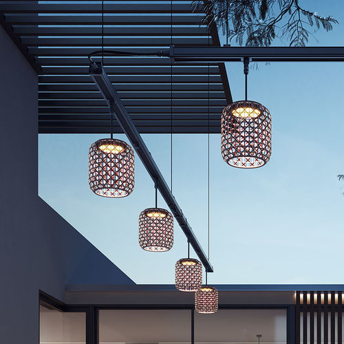 Éclairage sur rail à LED - NANS PF/21/4L Outrack - BOVER Barcelona - rond / en aluminium / en acier inoxydable