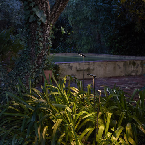 Borne d'éclairage de jardin - Birdie - Set 2 80S-60SC - BOVER Barcelona - contemporaine / en aluminium / en acier inoxydable